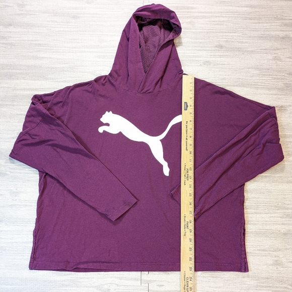 PUMA Urban Sport Light-Weight Hoodie Purple Athletic Athleisure Activewear XL - Picture 6 of 10